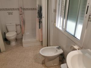 Koupelna v ubytování Hotel Castellverd