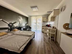 Posteľ alebo postele v izbe v ubytovaní Rabbit 3 Apartman