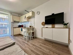 Kuchyňa alebo kuchynka v ubytovaní Rabbit 3 Apartman
