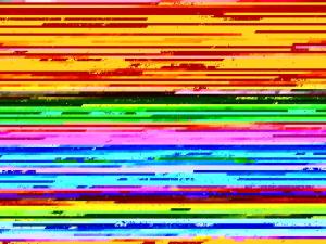 una colorida pantalla de ordenador con muchas líneas de colores diferentes en Holiday Home Joonas - 100m from the sea in Western Jutland by Interhome en Havneby