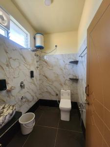 奇克马格尔Rangi Taranga Resort的带马桶和水槽的浴室