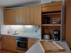 Η κουζίνα ή μικρή κουζίνα στο Ferienwohnung Oberstdorf