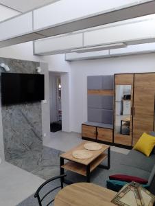 Kuchyň nebo kuchyňský kout v ubytování Studio z aneksem kuchennym z 1 sypialnią