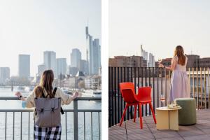 Uma varanda ou terraço em STAYERY Frankfurt Sachsenhausen