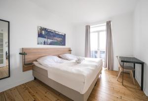 Krevet ili kreveti u jedinici u objektu Fantastic 2-bed w balcony in Charlottenlund