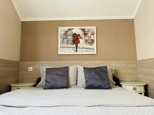 Tempat tidur dalam kamar di Gradiska na Savi apartmani i sobe