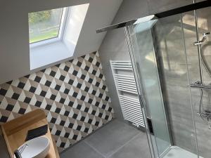 Koupelna v ubytování Gîte La Guemonce