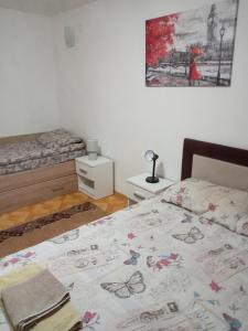 Postel nebo postele na pokoji v ubytování Vila Viktori