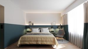 Ліжко або ліжка в номері City Hotel Biel Bienne Free Parking