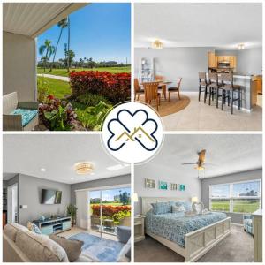 a collage of four pictures of a house at 2BD/2BA Condo w/ Beach Access & Pool Isla del Sol in St Petersburg