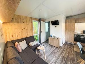 リーデンブルクにあるHoliday Home Rinas Kuschelnest by Interhomeのソファとテーブルのあるリビングルーム +14枚の写真