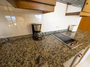 a kitchen counter with a blender on top of it at CT Las Tres Palmeras in Valle Gran Rey