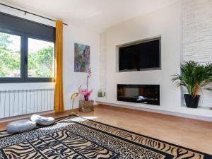 Μια τηλεόραση ή/και κέντρο ψυχαγωγίας στο Holiday Home La Goba Parc by Interhome