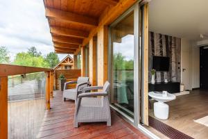 Balkón alebo terasa v ubytovaní Apartamenty Pod Giewontem Lux&Spa Zakopane