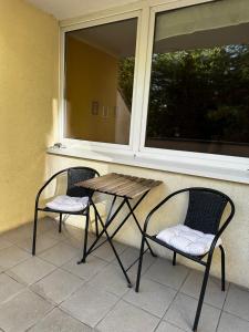 Balkón nebo terasa v ubytování Travel House Wroclaw