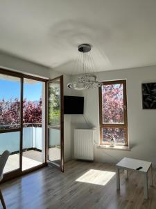 Μια τηλεόραση ή/και κέντρο ψυχαγωγίας στο Apartment Wilanow Branickiego