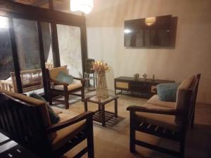 Χώρος καθιστικού στο Casa de Playa en Vichayito - Albamar Vichayito