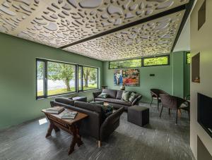 Posezení v ubytování Hotel Le Prese