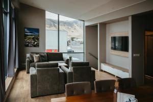 TV a/nebo společenská místnost v ubytování Vík Apartments