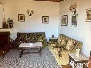 a living room with a couch and a table at Casa Piscina Centro Serra Negra 500m Fontana Trevi in Serra Negra +43 photos