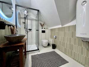Koupelna v ubytování Apartmán Karlovice