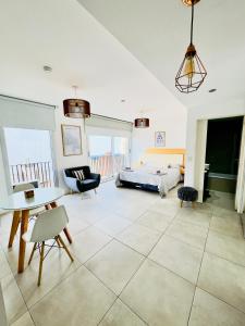 Ένα ή περισσότερα κρεβάτια σε δωμάτιο στο PALERMO Pont Bleu