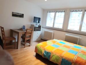 TV a/nebo společenská místnost v ubytování Proche de la cathédrale, logement