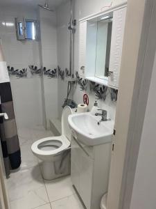 Koupelna v ubytování Vasilev Apartment, Nea Kallikratia