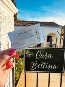 Certifikát, hodnocení, plakát nebo jiný dokument vystavený v ubytování Casa Bellina