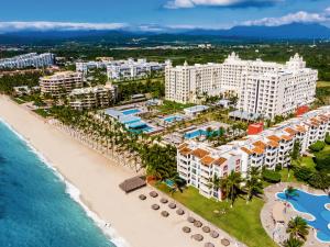 an aerial view of the resort and the beach at Riu Vallarta - All Inclusive in Bucerías