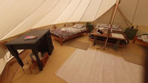 Calon Y Goedwig Glamping客房内的一张或多张床位