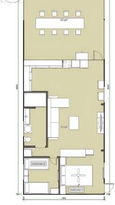 a floor plan of a building at Beach Shed with Pizza Oven in Toogoom