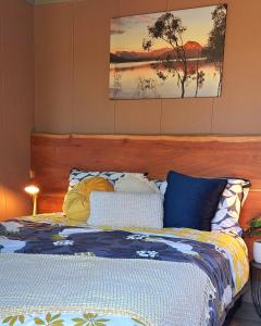 Postel nebo postele na pokoji v ubytování Moogie Pod - Trendy tiny getaway