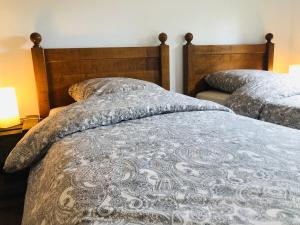 Postel nebo postele na pokoji v ubytování Gite du Ried