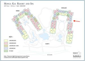Ocean View One Bedroom at Honua Kai!!平面图