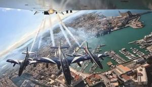 a plane is fire extinguishing a city at Ognissanti80 in Trani