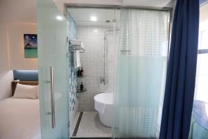 Koupelna v ubytování Hamdeok Beach Stay Jeju