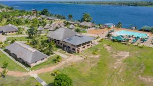 an aerial view of a resort with a swimming pool at Sogakope Beach Resort & Spa in Sogakofe