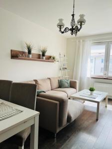 Posezení v ubytování Apartament Złoty Róg