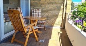 Balkón nebo terasa v ubytování Goldene Ruh - App 205 - in unmittelbarer Strandlage mit Seeblickbalkon