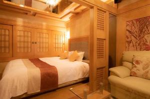 Postel nebo postele na pokoji v ubytování Hotel Dion ホテル ディオン - Adult Only