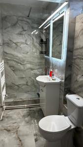 Kúpeľňa v ubytovaní Piata Ovidiu Square