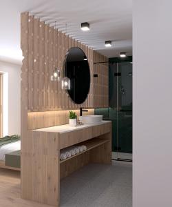 Koupelna v ubytování Stricker Aparthotel