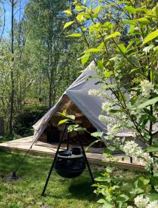 Zahrada ubytování Glamping Grindhuset