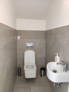 Koupelna v ubytování Hegin Szigeti Apartman