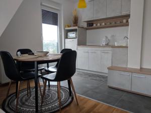 Kuchyň nebo kuchyňský kout v ubytování Apartman BUBAMARA