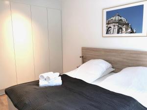 Ліжко або ліжка в номері Spacious 1-bed in Frederiksberg w balcony