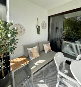 Posezení v ubytování Ferienwohnung Auf der Leite