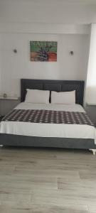 1 dormitorio con 1 cama grande en una habitación en Sevilia Rooms, en Qeparo