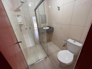 Koupelna v ubytování Dantas Hotel